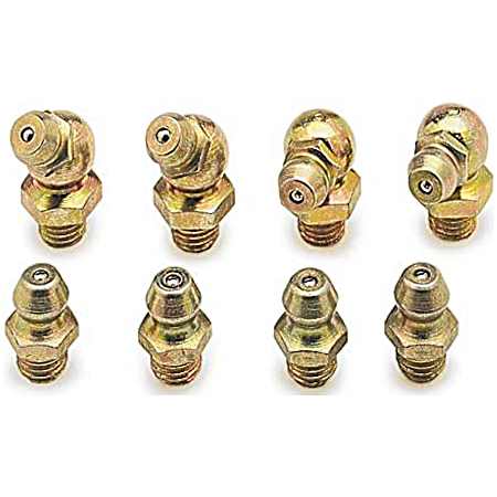 8 pc Metric Grease Fittings Assortment