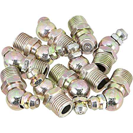 1/8 in NPT 45-Degree Grease Fittings - 10 Pk
