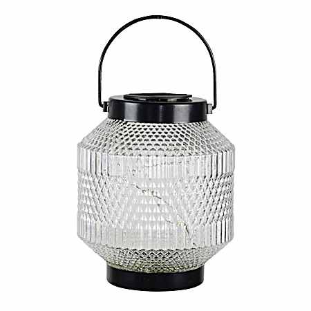 7.5 in. Clear Solar Glass Lantern 