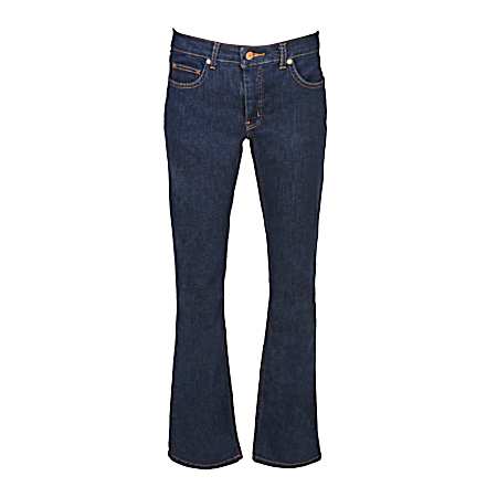 Women's Perfect Shape Rinsed Indigo Blue Bootcut Jeans
