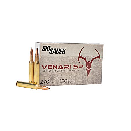 .270 Win Venari 130 Grain SP Cartridges - 20 Rounds
