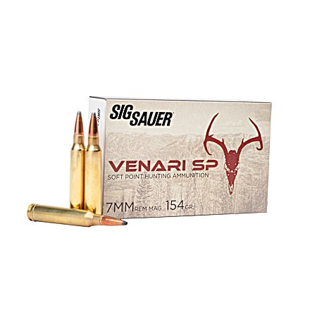 7mm Rem Mag Venari 154 Grain SP Cartridges - 20 Rounds
