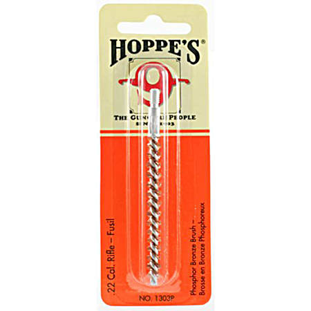 Hoppes Phosphor Bronze Brush 1303P .22 Caliber Phosphor Bronze Card