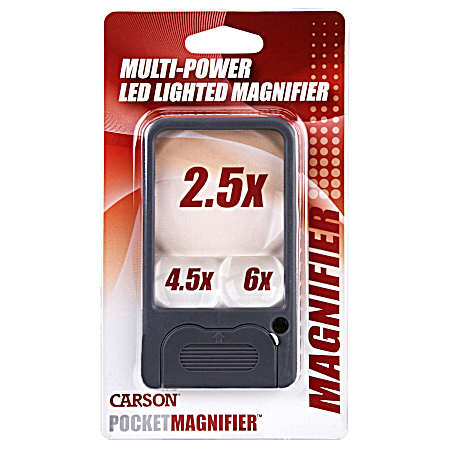 Optical Multi-Power Led Lighted Pocket Magnifier