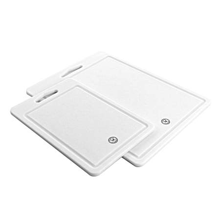 2 Pc. White Cutting Board Set