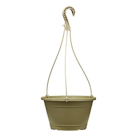 10 in Lira Hanging Basket - Olive Green