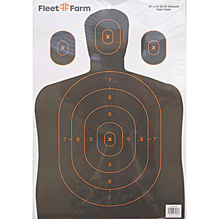 12 x 18 Silhouette Paper Target - 12 Pk