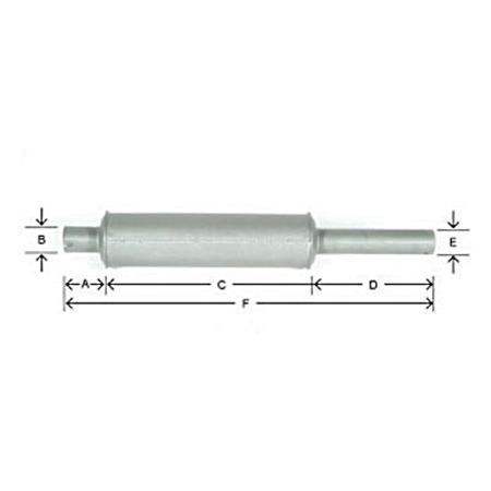 International Vertical Tractor Muffler - IH-3