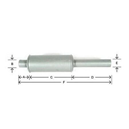 International Vertical Tractor Muffler - IH-4