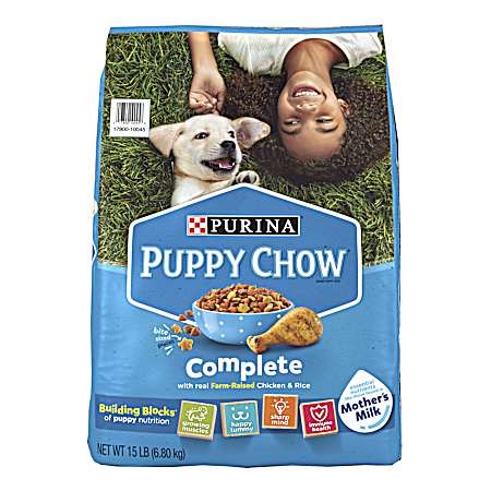 Dog Chow Puppy Chow Complete Chicken & Rice Dry Food