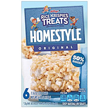 Rice Krispies Treats Homestyle Original Bars - 6 Ct