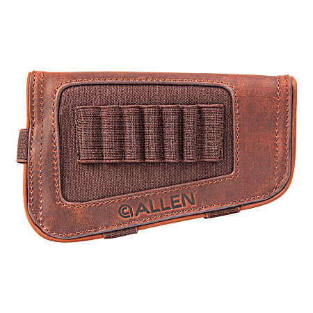 New Castle Brown Full Grain Leather Buttstock Cartridge Carrier