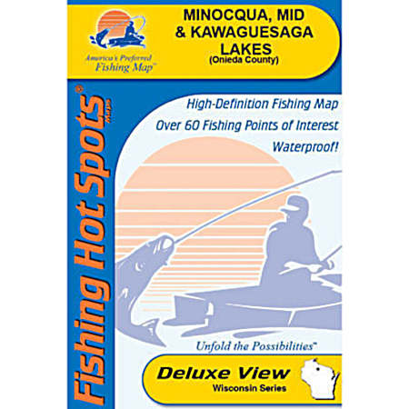 Minocqua  Mid  Kawaguesaga Lake Map