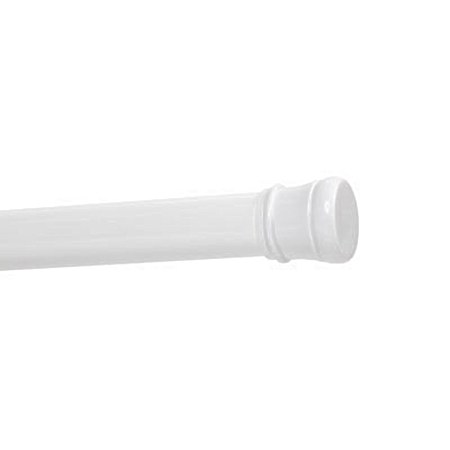 40 In. White Tension Shower Rod