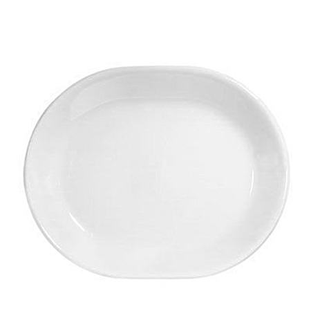 Livingware 12.25 in Winter Frost White Serving Platter