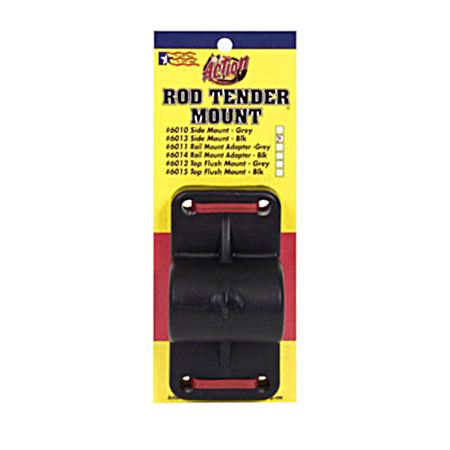 Black Rod Holder Mount for Side Gunwale
