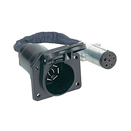 6-Pole Round to 7-Way Blade Adapter