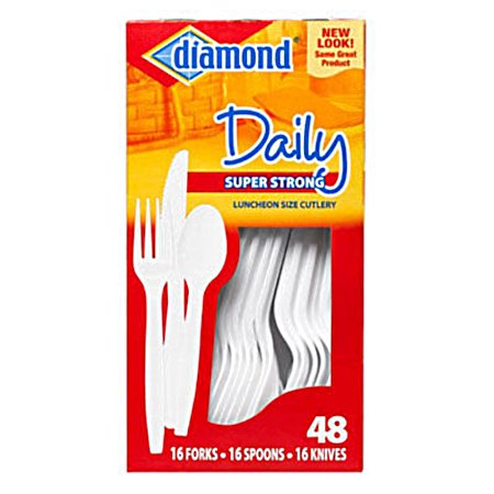 Daily Plastic Cutlery Set - 48 Pk.