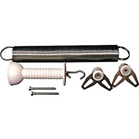 24 ft White Stainless Steel Spring Gate Kit