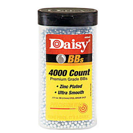 .177 Caliber Air Gun Steel BBs - 4,000 Ct