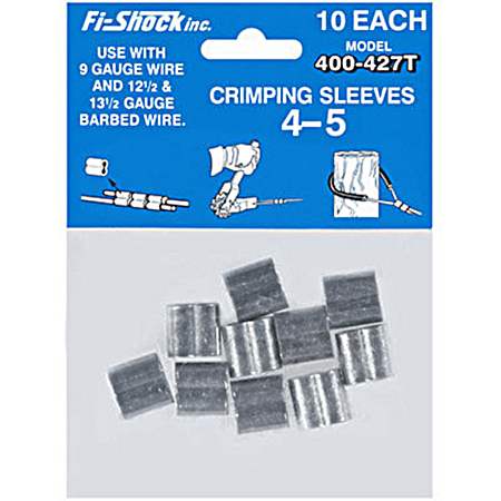 High Tensile Wire 4-5 Gritted Crimping Sleeves - 25 Pk
