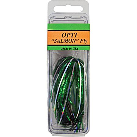 Salmon Fly Trolling Lure - Green/Lazer