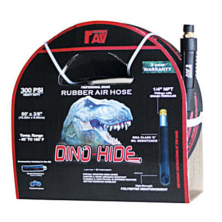Dino-Hide Rubber Air Hose - 3/8 In. x 50 Ft.