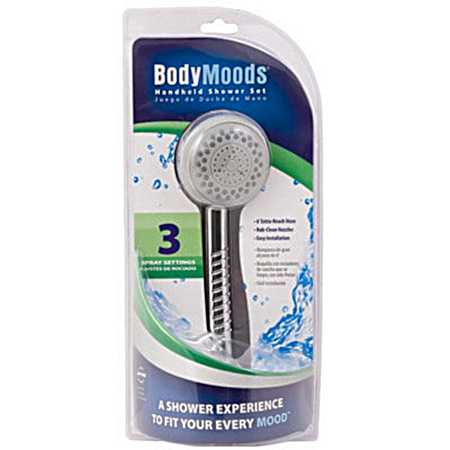 3-Setting Chrome Handheld Shower