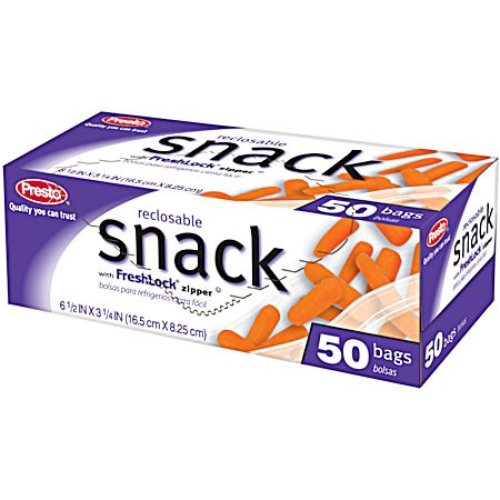 Reclosable Snack Bags - 50 Ct.