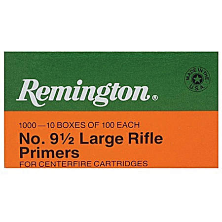 9-1/2 Large Rifle Centerfire Primers - 100 Ct