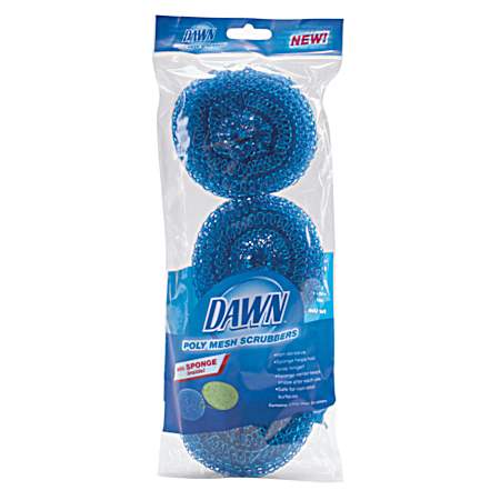 3 Pk. Poly Mesh Scrubbers - 3 pk