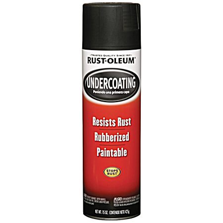 Black Rubberized Undercoating Spray - 15 Oz.
