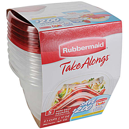 TakeAlongs 5 Pk. Mini Deep Squares