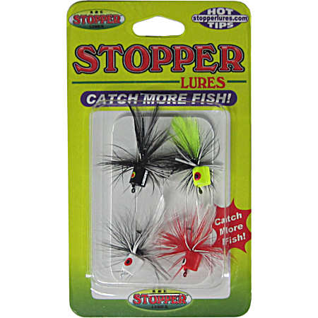 Fly Fishing Legged Popper - 4 Pk.