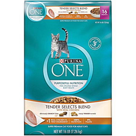 ONE Tender Selects Blend w/ Real Chicken Dry Cat Food