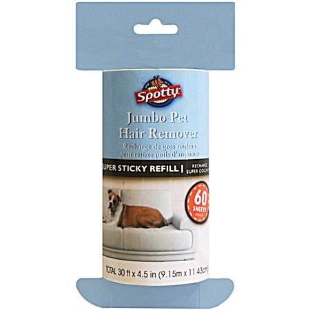 Jumbo Pet Hair Lint Roller Refill - 60 Ct