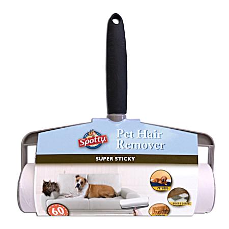 Supersize Blue & White Pet Hair Lint Roller - 60 Ct