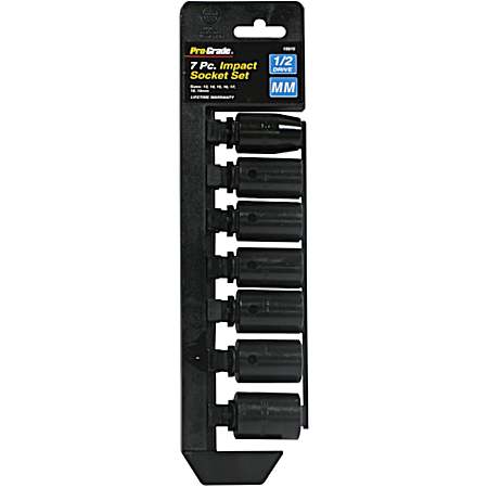 1/2 in Drive Metric Impact Socket Set - 7 Pc