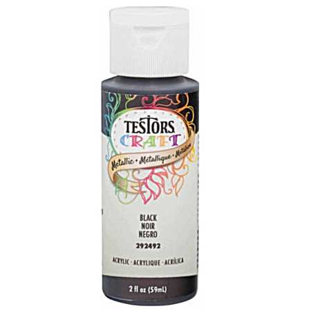 Craft Acrylic Metallic Paint - Black