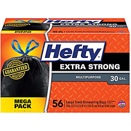 30 Gal. Multi-Purpose Trash Bags - 56 ct