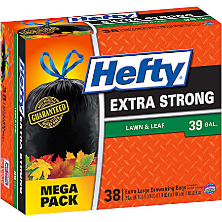 39 Gal. Lawn & Leaf Trash Bags - 38 ct