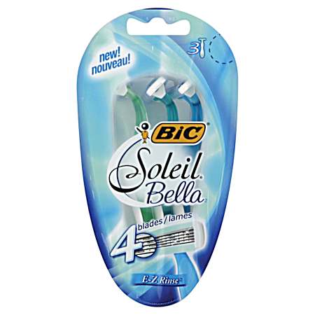 Soleil Bella Razors - 3 pk