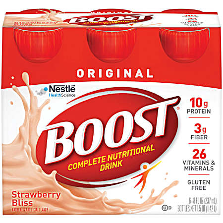 Original 8 fl oz Strawberry Bliss Balanced Nutritional Drink - 6 Pk