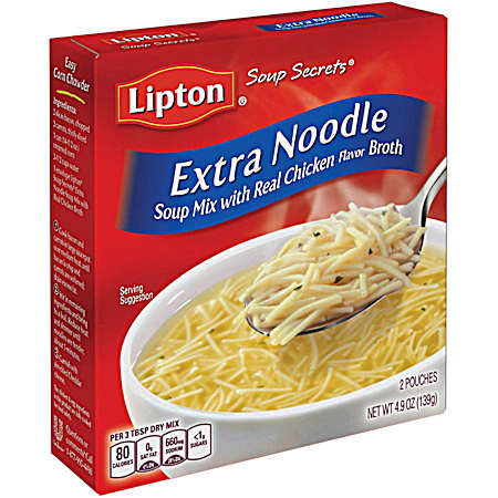 Soup Secrets Chicken Flavor Extra Noodle Soup Mix - 2 Pk