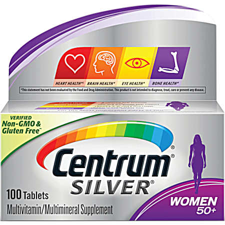 Silver Women 50+ Multivitamin/Multimineral Supplement Tablets - 100 ct