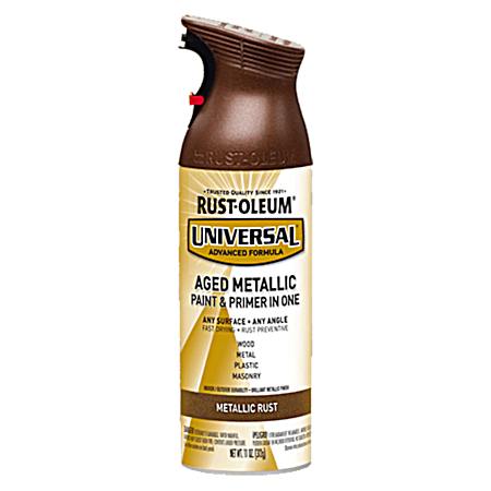 11 oz Universal Spray Paint Aged Metallic Rust
