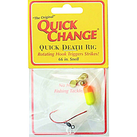 Quick Death Floating Prop Rig - Chartreuse/Brass