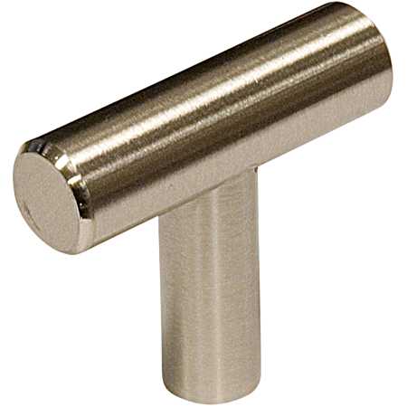 1-9/16 in Brushed Nickel Contemporary Metal Knob