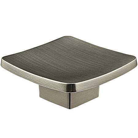 2-1/4 in Brushed Nickel Contemporary Metal Knob