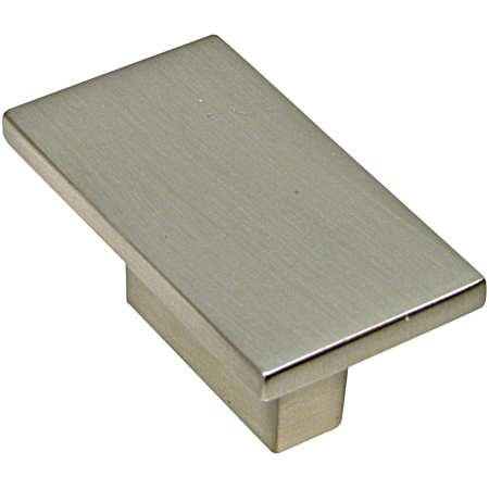 1-9/16 in Brushed Nickel Contemporary Metal Knob